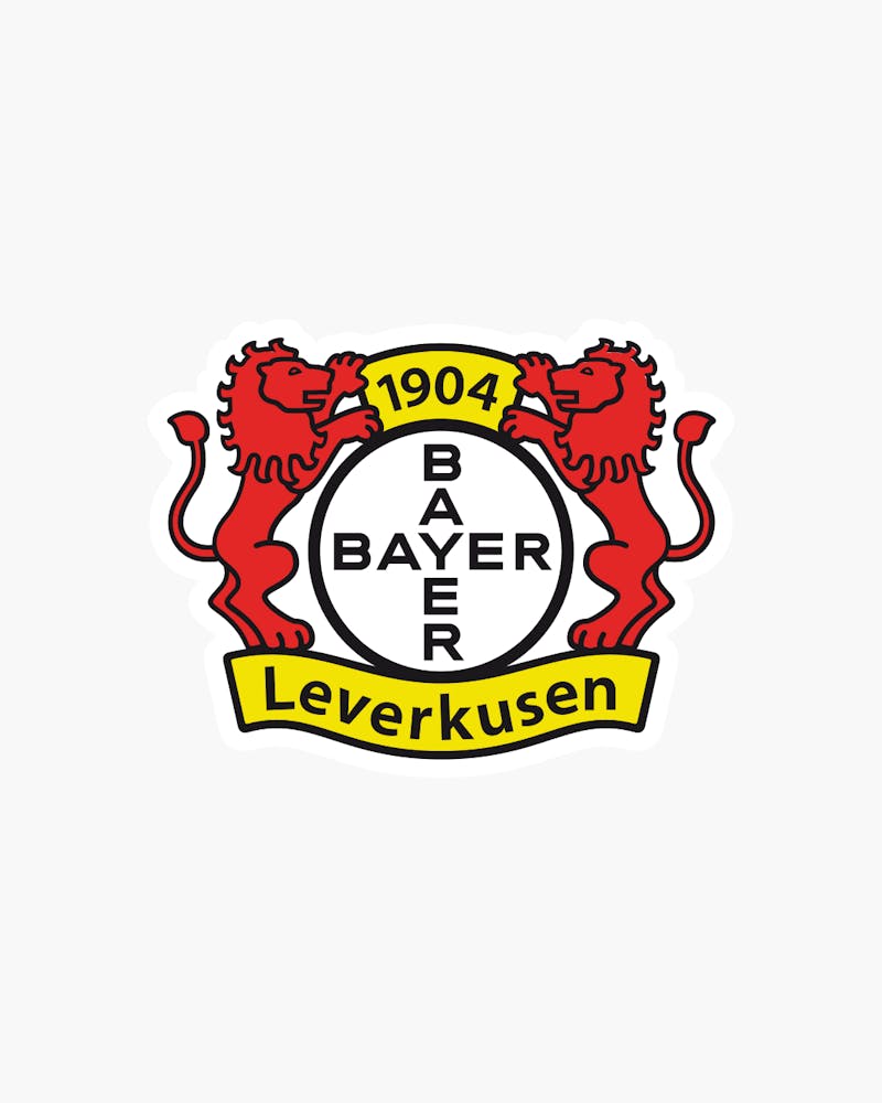 Bayer Leverkusen logo with two lion figures and 1904 written on top