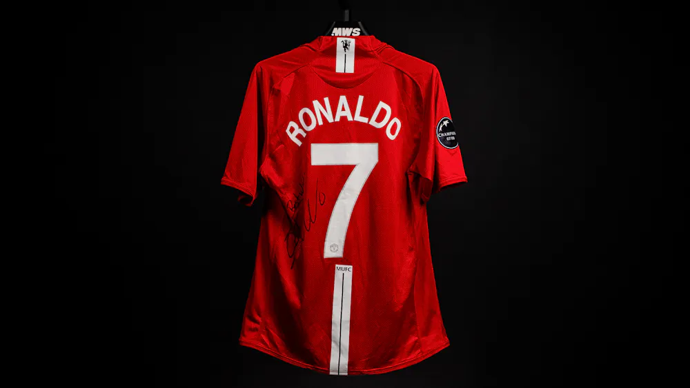 Cristiano Ronaldo's man united shirt from 2009
