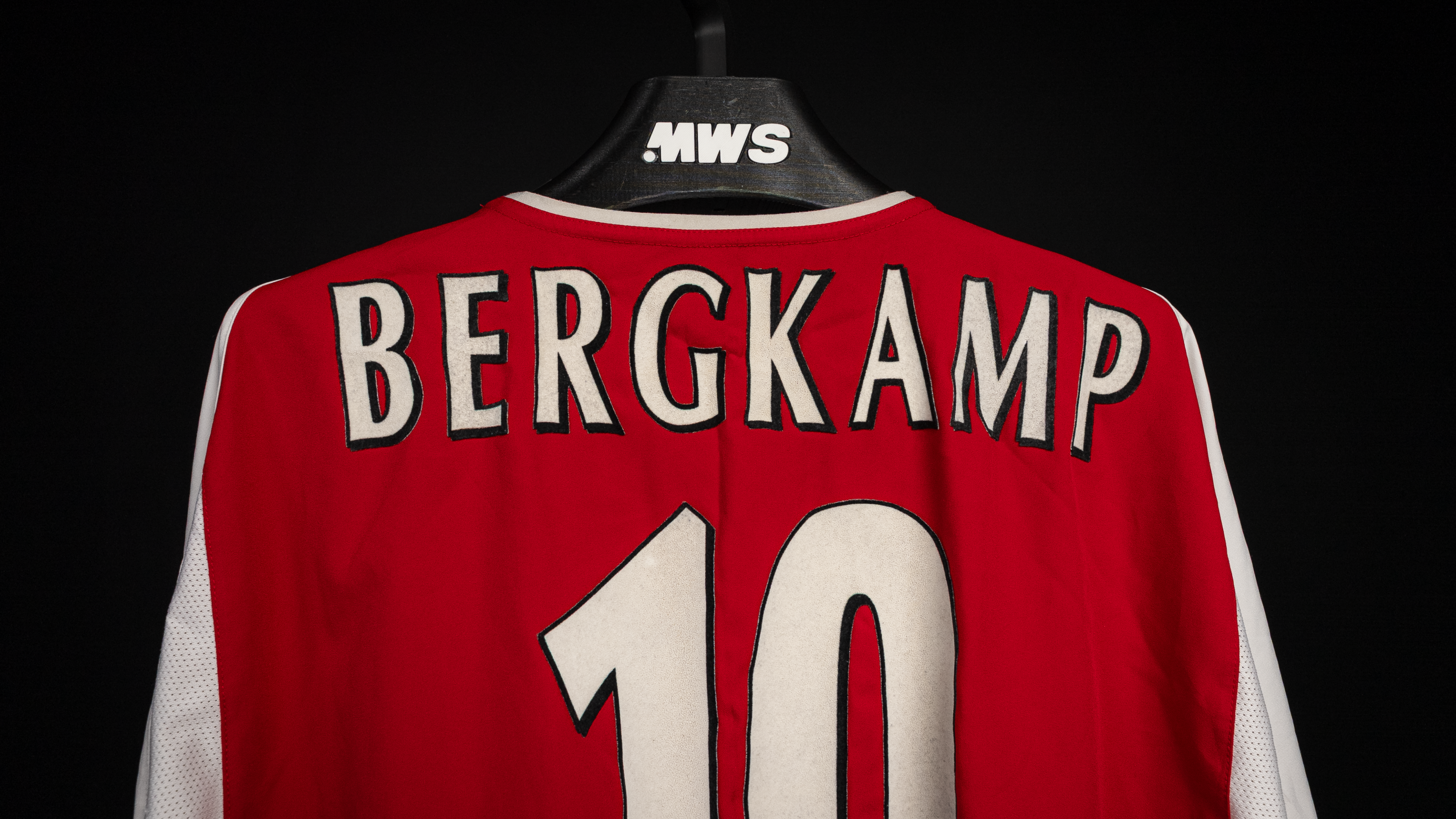 Bergkamp Arsenal shirt on MWS hanger
